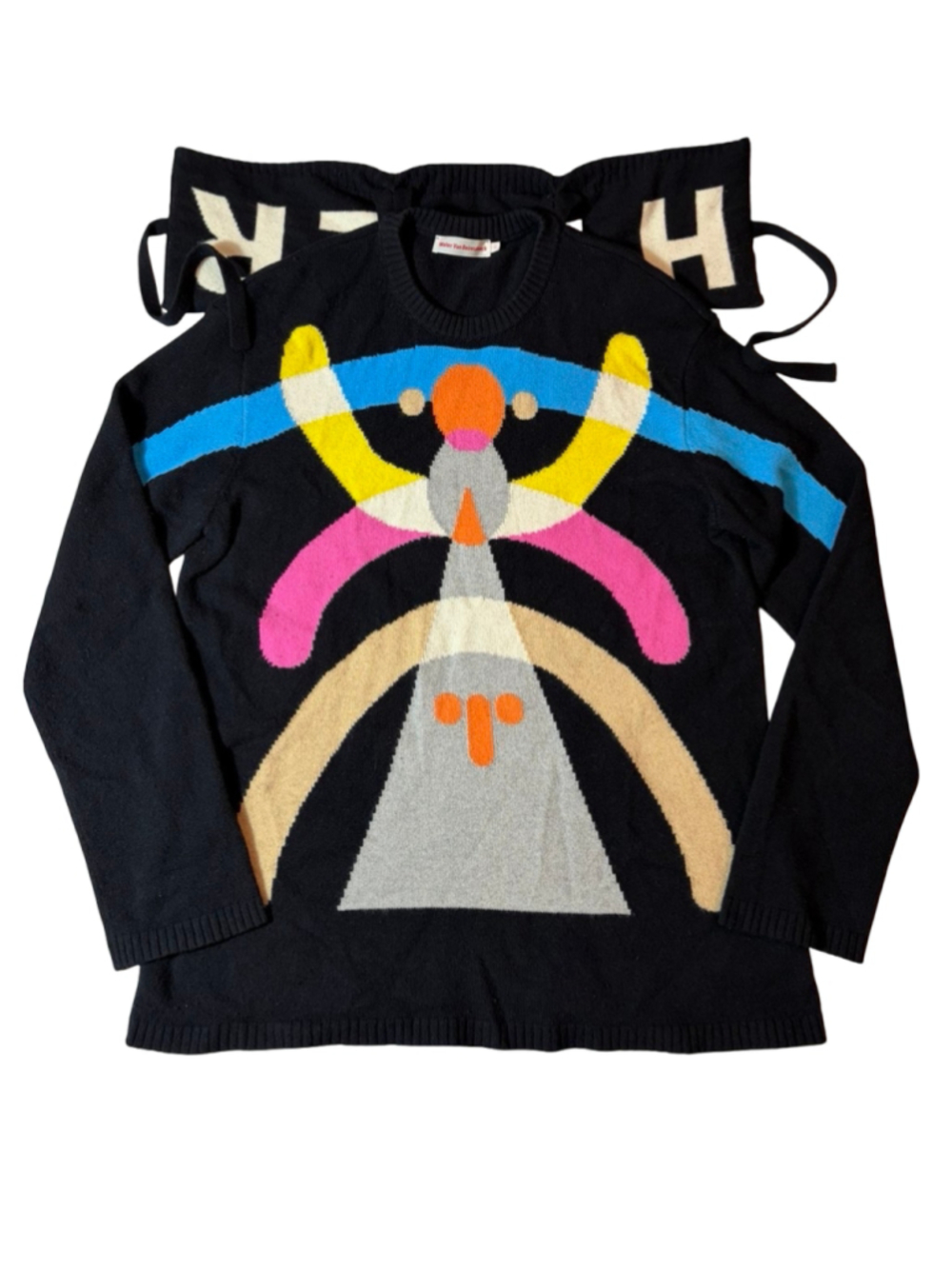 Walter Van Beirendonck HYPER Wool Intarsia Sweater L Avant Garde Antwerp Six